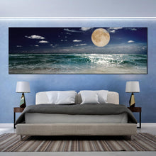 Load image into Gallery viewer, Full  Moon  Over  Seascape  Canvas  Print  home  decor For Bedroom
