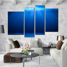 Load image into Gallery viewer, Hawaii Tropical Beach at Dawn Multi Panel 4 piece Canvas Home Decor 
