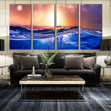 Load image into Gallery viewer, Hawaiian Sunset Beach with Tropical Paradise theme canvas wall art In Living Room
