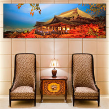 Load image into Gallery viewer, Japan  Temple  Canvas  Wall  Art  Beautiful  Red  Kiyomizu  Dera  Living  Room  1  Piece  Canvas  Print In Living Room
