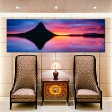 Load image into Gallery viewer, Kirkjufells  mountain  sunset  Iceland  Europe  1  piece  wall  art In Living Room
