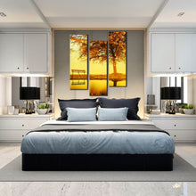 Load image into Gallery viewer, LONELINESS  OF  AUTUMN  triptych  wall  art In Bedroom
