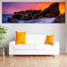 Load image into Gallery viewer, Laguna  Beach  Canvas  Print  California  Woods  Cove  Multiple  Canvas  Brown  Ocean  Rocks  Canvas  Set In Living Room
