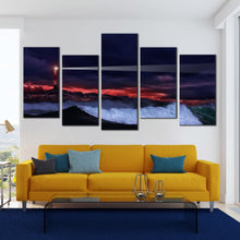 Load image into Gallery viewer, Lighthouse beacon Beam 5 piece canvas wall art For Your Living Room
