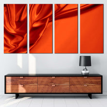 Load image into Gallery viewer, Luxury Design Canvas Wall Art Abstract Elegant Wavy Folds 4 Piece Canvas Set Abstract Oil Painting Canvas Print In Living Room
