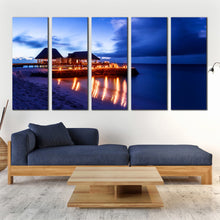 Load image into Gallery viewer, Maldives Amazing Palm Tree 5 Piece photography prints For Living Room
