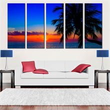 Load image into Gallery viewer, Maldives Amazing Palm Tree 5 Piece photography prints For Living room
