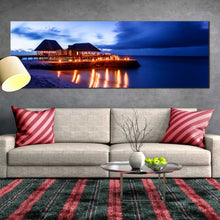 Load image into Gallery viewer, Maldives  Beautiful  Blue  Dark  Blue  Maldives  Ocean  at  Dawn  Large  photography  prints For Living Room
