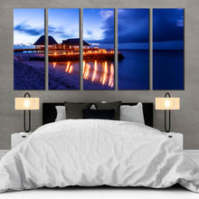 Load image into Gallery viewer, Maldives Beautiful Ocean Sky Palm Tree 5 PieceHome Decor For Bedroom
