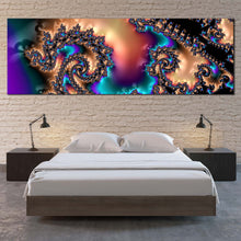 Load image into Gallery viewer, Modern Abstract Canvas WallArt  Colorful Abstract Patterns 1 Piece Canvas  Abstract Shapes Canvas Print In Bedroom
