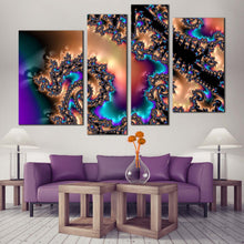 Load image into Gallery viewer, Modern Abstract Canvas Wall Art Colorful Abstract Patterns 4 Piece Canvas Abstract Shapes Canvas Print
