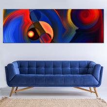 Load image into Gallery viewer, Modern  Abstract  Canvas  Wall  Art  Abstract  Forms  Living  Room  1  Piece  Canvas  Print  Colorful  Modern  Circle  Shapes  Multi  Canvas In Living Room
