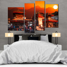 Load image into Gallery viewer, Modern Patan Durbar Square City of Kathmandu Nepal 4 piece wall decor In Your Bedroom
