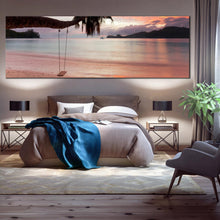 Load image into Gallery viewer, Modern  Seascape  Scene  In  the  Mahe  beach  Multi  Panel  Art  Work For Bedroom
