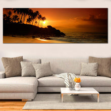 Load image into Gallery viewer, Modern  Seascape  Scene  In  the  sri  lanka  Ocean  Multi  Panel  Art  Work In Living Room
