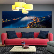 Load image into Gallery viewer, Montenegro  Bay  City  mountains  panoramic  Canvas  prints In Living Room
