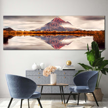 Load image into Gallery viewer, Mountain Lake Canvas Print  NewZealand Brown Mountain Scenery 1 Piece Canvas WallArt For Living Room
