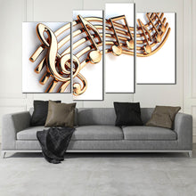 Load image into Gallery viewer, Music Notes white canvas photography multi panel 
