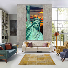 Load image into Gallery viewer, New  York  Statue  of  Liberty  Blue  sky  panoramic  canvas  print For Living Room
