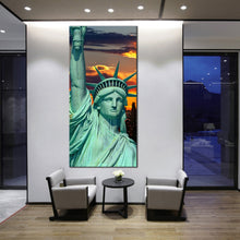 Load image into Gallery viewer, New  York  Statue  of  Liberty  twilight  1  piece  artwork  decor In Living Room
