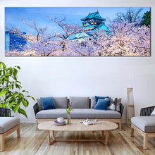 Load image into Gallery viewer, Osaka  Japan  Canvas  Wall  Art  Blue  Sky  Osaka  Castle  Living  Room  1  Piece  Canvas  Print For Living Room
