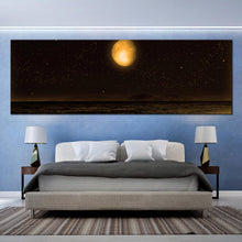 Load image into Gallery viewer, Panoramic  full  moon  in  the  night  sky  wall  decor  For Bedroom
