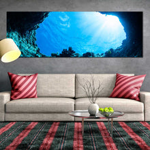 Load image into Gallery viewer, Panoramic  sun  light  streaming  wall  art In Living Room
