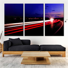 Load image into Gallery viewer, Red Black Moving Traffic Light Trails For Living Room
