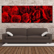 Load image into Gallery viewer, Rose Flowers Canvas WallArt  Abstract Roses 1 Piece Canvas Print In Living Room
