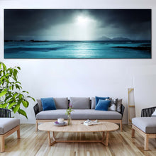 Load image into Gallery viewer, Seychelles  Ocean  Canvas  Wall  Art  Blue  Beach  Sand  Sky  Living  Room  1  Piece  Canvas  Print  Grey  Digue  Island  Canvas  Set For Living Room
