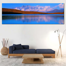 Load image into Gallery viewer, SiChuan  Landscape  Canvas  Print  Cloudy  Brown  Ocean  Mountains  Reflection  Canvas  Artwork  Blue  JinDing  Mountain  Living  Room  1  Piece  Canvas  Wall  Art  China  God  Lake  Wide  Canvas In Living Room
