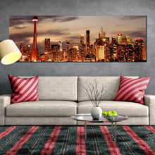 Load image into Gallery viewer, Toronto  skyline  sunset  cityspace  1  piece  canvas  print For Living Room
