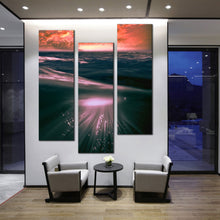 Load image into Gallery viewer, Tropical  Water  Deep  Ocean  sunset  canvas  home  decor For Your Living Room
