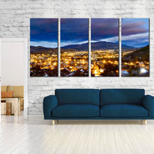 Load image into Gallery viewer, Vanadzor Armenia City Skyline 4 piece wall art For Living Room
