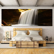 Load image into Gallery viewer, Waterfall  Scenery  Canvas  Wall  Art  White  Calming  Waterfall  Bedroom  1  Piece  Canvas  Print For Bedroom
