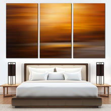 Load image into Gallery viewer, abstract background canvas print yellow orange abstract sunset 3 piece canvas wall art abstract digital art multi canvas For Bedroom
