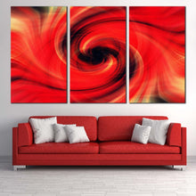 Load image into Gallery viewer, abstract chaos canvas print red abstract swirl 3 piece canvas wall art abstract graphic modern digital art canvas set For Living Room
