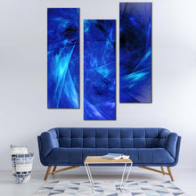 Load image into Gallery viewer, abstract  design  canvas  print  abstract  digital  artwork  triptych  canvas  wall  art  bright  abstract  fractal  3  piece  multi  canvas For Living Room
