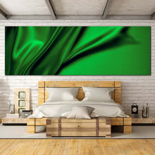 Load image into Gallery viewer, abstract  design  canvas  print  abstract  green  wavy  folds  canvas  artwork  elegant  abstract  1  piece  canvas  wall  art  In Bedroom
