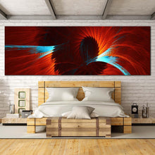 Load image into Gallery viewer, abstract  design  canvas  wall  art  red  abstract  digital  artwork  1  piece  canvas  blue  abstract  contemporary  art  print For Bedroom
