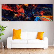 Load image into Gallery viewer, abstract  energy  canvas  wall  art  abstract  3d  rendering  panoramic  canvas  artwork  colorful  abstract  graphic  art  print For Living Room
