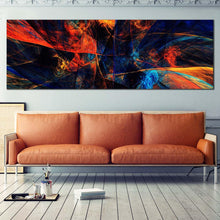 Load image into Gallery viewer, abstract  energy  canvas  wall  art  abstract  3d  rendering  panoramic  canvas  artwork  colorful  abstract  graphic  art  print In Living Room
