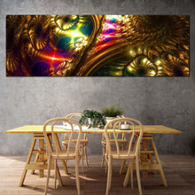 Load image into Gallery viewer, abstract  fantasy  canvas  wall  art  colorful  abstract  energy  1  piece  canvas  print  bright  abstract  wide  canvas In Living Room
