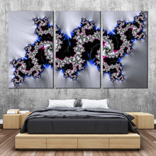 Load image into Gallery viewer, abstract fractal canvas print colorful elegant abstract 3 piece canvas elegant abstract canvas set abstract classic design triptych canvas wall art For Bedroom
