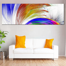 Load image into Gallery viewer, abstract  fractal  canvas  wall  art  colorful  bright  abstract  patterns  panoramic  canvas  modern  abstract  artwork  print For Living Room
