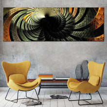 Load image into Gallery viewer, abstract fractal canvas wall art colorful glowing abstract pattern canvas artwork grey brown fractal illustration 1 piece canvas print For Living Room
