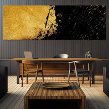 Load image into Gallery viewer, abstract  grunge  canvas  print  yellow  stone  texture  1  piece  canvas  wall  art  black  modern  abstract  canvas  artwork For Living Room
