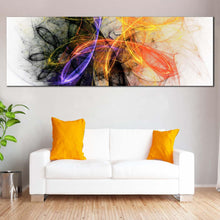 Load image into Gallery viewer, abstract  lights  canvas  print  colorful  abstract  graphic  lines  panoramic  canvas  wall  art  bright  abstract  canvas  artwork For Living Room
