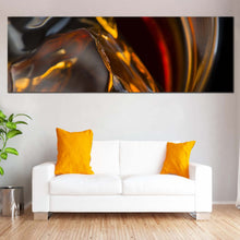 Load image into Gallery viewer, abstract  liquor  canvas  print  yellow  abstract  whiskey  ice  cubes  1  piece  canvas  wall  art  liquor  drink  canvas  artwork For Living Room
