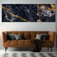 Load image into Gallery viewer, abstract  marble  canvas  wall  art  abstract  stone  gray  gold  canvas  artwork  marble  abstract  digital  art  1  piece  canvas  print In Living Room
